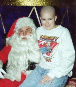 Melinda with Santa