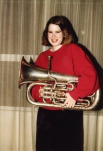 Melinda with tuba